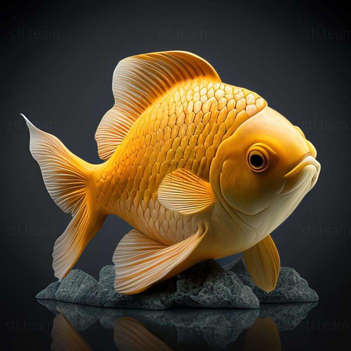 3D model Ranchu fish (STL)